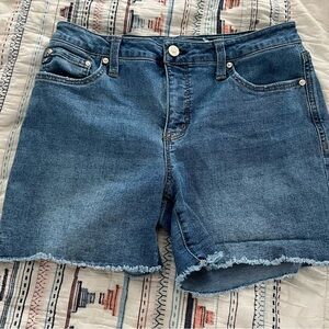 Seven7 Women's Blue Jean Shorts The Weekend Short.
